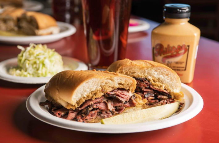 A French dip sandwich at Phillipe the Originall. Photo via @philippetheog/Instagram.